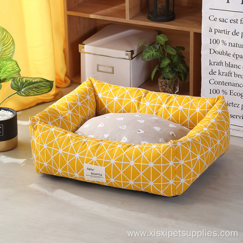 washable rectangle luxury pet dog beds